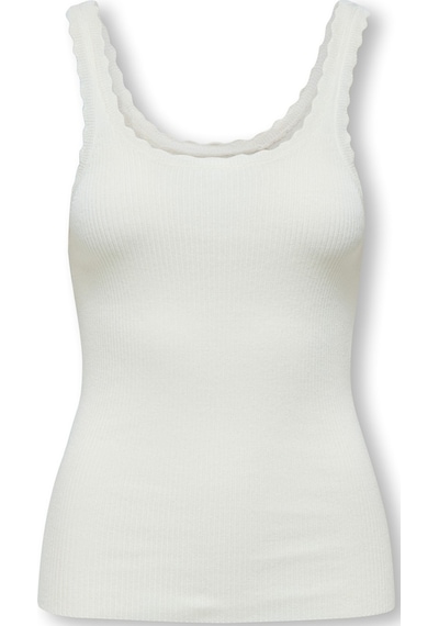 Only Onlgemma Sl U-neck Knt Noos Kadın Beyaz Kazak - 15314659 Beyaz