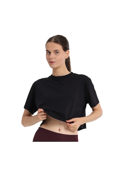 Sportive Sedona Cropped Kadın Siyah Günlük Stil T-shirt 25kk1034-syh 1776541 SIYAH