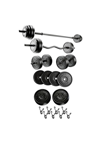 23 Kg Megaset Halter Seti Ve Dambıl Seti Ağırlık Fitness Seti