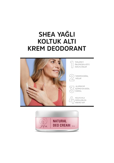 Jiyu Ter Kokusu Önleyici Doğal Krem Deodorant 50 ML