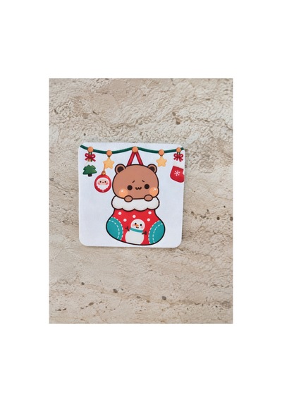 Dudu Bubu Fincan + Magnet + Bardak Altlığı Kırmızı Kırmızı