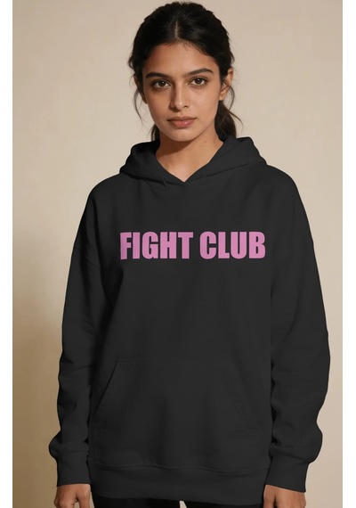 Sevbano Fight Club Film Tyler Durden Sırt Baskılı Unisex Oversize Premium Siyah