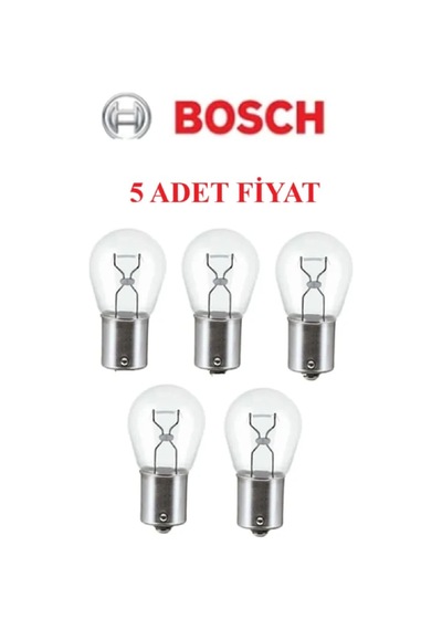 Stop Sinyal Ve Arka Sis Lamba Ampulü 5 Adet Halojen Tek Duy Eco 12v H6w 6w