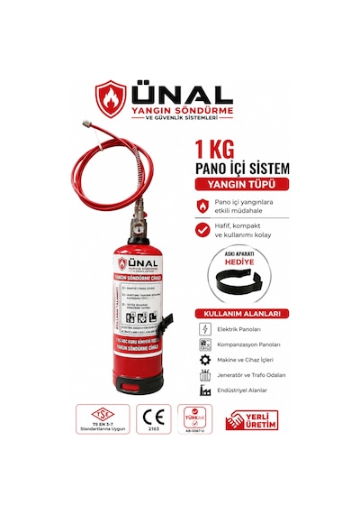 1 Kg Pano İçi Otomatik Yangın Söndürme Sistemi Elektrik Panosu