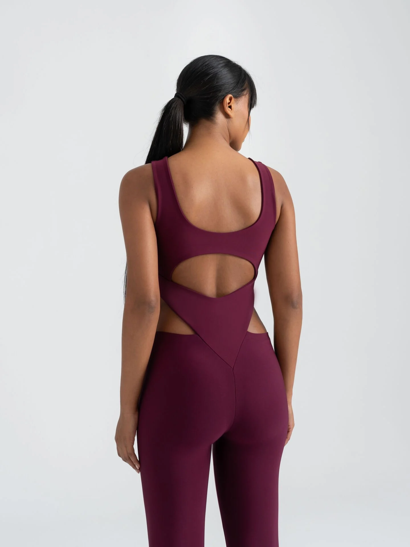 Lismina Bold Curve Spor Tayt Tulum Mürdüm