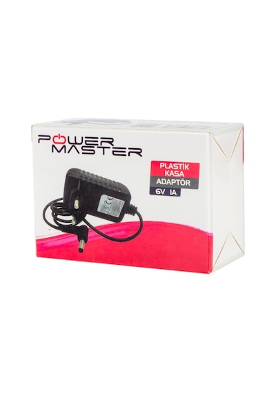 Powermaster Pm-13782 6 Volt - 1 Amper 5.5 2.5 Mm Uçlu Priz Tipi Adaptör