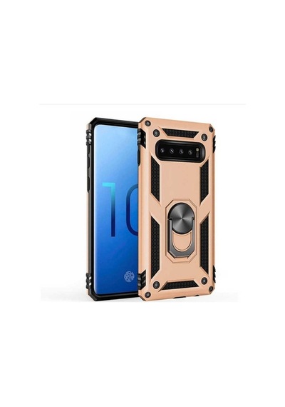 Galaxy S10 Kılıf Zore Vega Kapak Gold