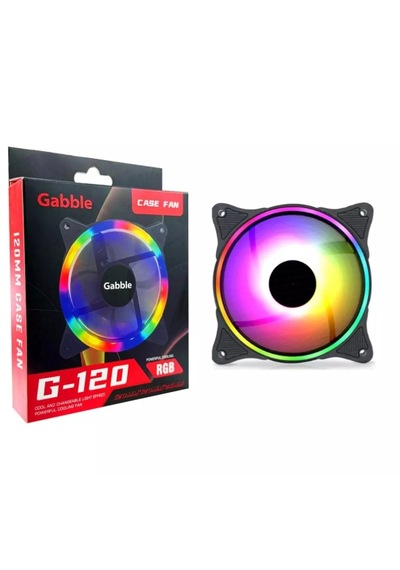 Gabble Gab-rgkf120 12cm Rgb Bilgisayar Sessiz Kasa Fanı Siyah Standart