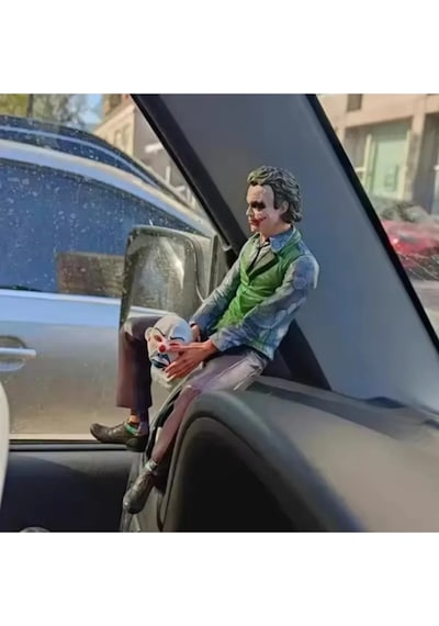 Joker Araba Figürü Aksesuarı Oturan Joker Model Dekorasyon Oyuncak Hediyelik Eşya