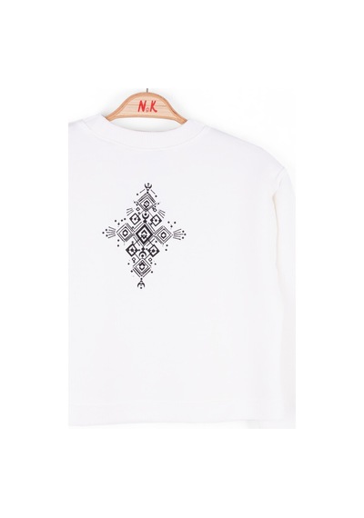Xo Kids Kız Çocuk Sweatshirt 8-14 Yaş 37319 Ekru