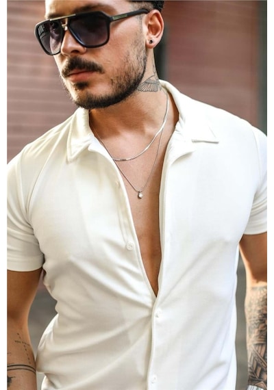 Tarz Cool Erkek Slim Fit Alt Üst Şort Takım Siyah