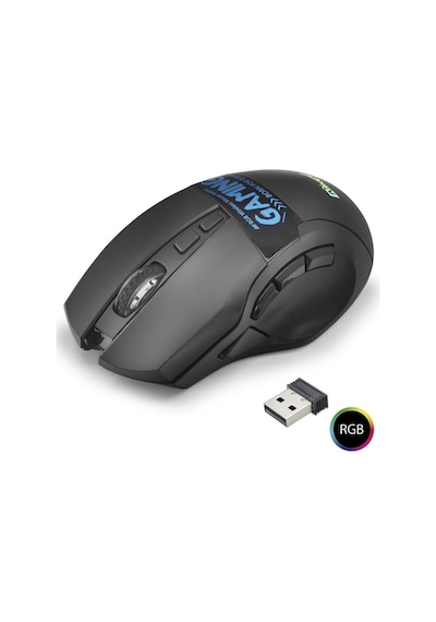 Dual Mode Kablosuz Gaming Mouse 2400 Dpi 9 Tuş 500hz Rgb - Siyah W10 Diğer