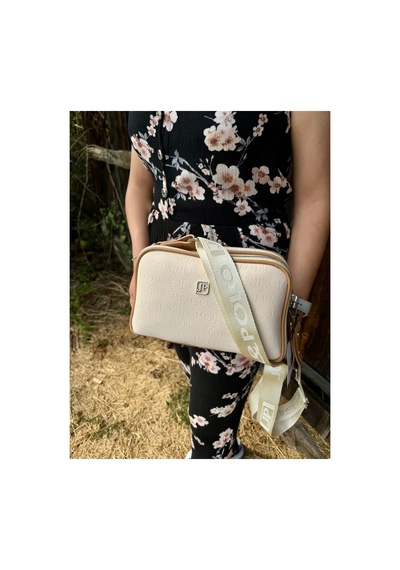 Just Polo Kadın Yeni Sezon Gofraj Baskılı Omuz Çantası 232053mh Krem - Taba 53689632