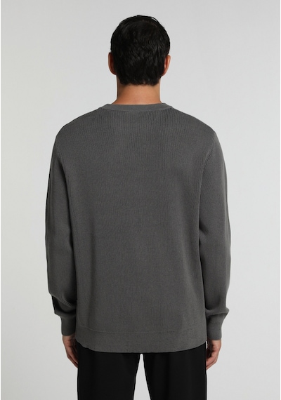 Colin's Colins Regular Fit Yuvarlak Yaka Jakarlı Erkek Antrasit Kazak Cl1083022 Q1.v2 Ant