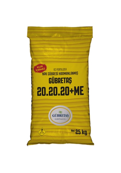 Gübretaş 20.20.20+me Harmanlanmış Npk Gübresi - Klor İçermez 25