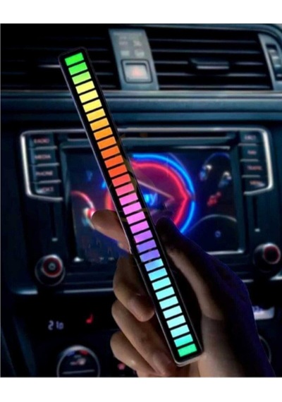 Vilya Rgb Ses Ritim Işığı 2022 Sese Duyarlı Hareketli Işık 32 Renk Led Ritim Şerit Araç Içi Sunset
