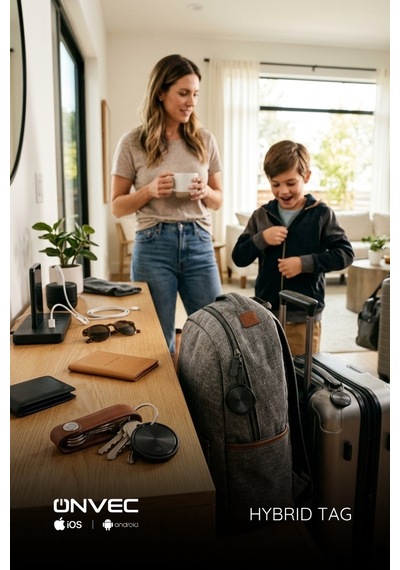 Onvec Hybrid Smart Tag Apple Uyumlu iOS Android Akıllı Eşya Bulucu Takip Cihazı