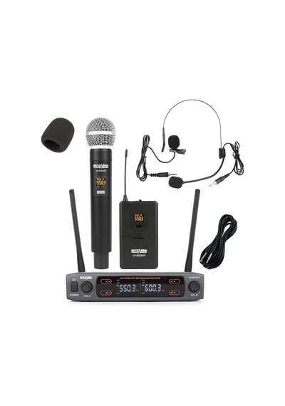 Lastvoice Lv-502eh Uhf Dijital Çiftli El Yaka Headset 2x30 Kanal