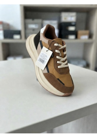 Volis Premium M-26729 Taba Bağcıklı Memory Foam Taban Günlük Erkek Sneaker Ayakkabı