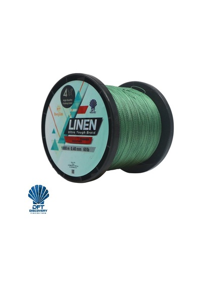 Dft Bojin 4x Linen İp Misina 0.40 Mm 1000 M Yeşil