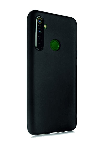 Realme 6i Kılıf Kamera Korumalı Silikon Rubber Arka Kapak Siyah