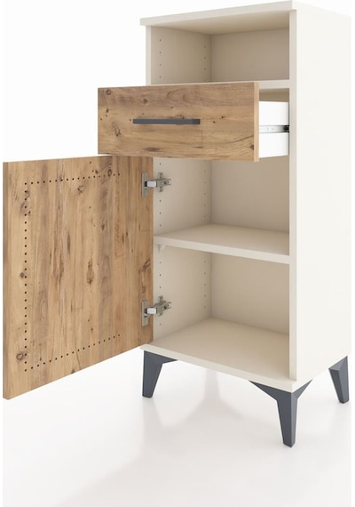 Arges Komodin 2 Raflı Tek Çekmeceli Tek Kapaklı 44x30x96 Aytaşı-çam Aytası Arges Komodin 2 Raflı Tek Çekmeceli Tek Kapaklı 44x30x96 Aytaşı-çam Aytası
