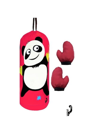 Çocuk Boks Kum Torbası Eldiven Dahil 2-6 Yaş Panda Pembe Diğer
