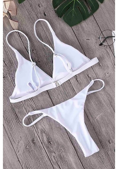 Angelsin Üçgen Bikini Takım - Gri