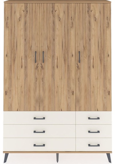 Arges Dolap 5 Raflı 6 Çekmeceli Tek Askılı 132x30x195 Çam-çam/aytaşı Atlas Çam/aytası Arges Dolap 5 Raflı 6 Çekmeceli Tek Askılı 132x30x195 Çam-çam/aytaşı Atlas Çam/aytası