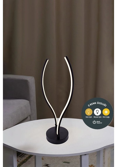 3 Renk Cup 3 Lü Çubuk Led Lambader Siyah Modern Dekoratif Yerden Aydınlatma Diğer