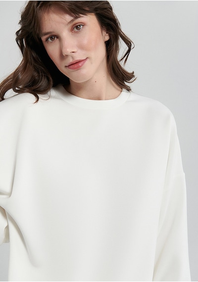 Mavi - Lux Touch Beyaz Modal Sweatshirt 168837-70057 Beyaz