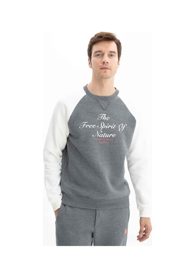 AR-MA Arma Erkek Regular Fit Baskı Yazılı Bisiklet Yaka Sweatshirt 001