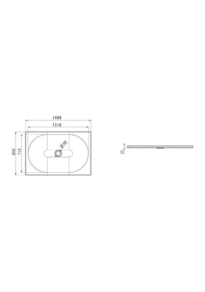 İdeal Standard Tonıc Dikdrtgn Duş Teknesi 140x80cm K601501 Beyaz
