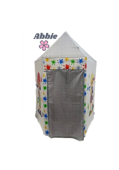 Abbie Çalışkan Kızlar Şato Oyun Çadırı Gri