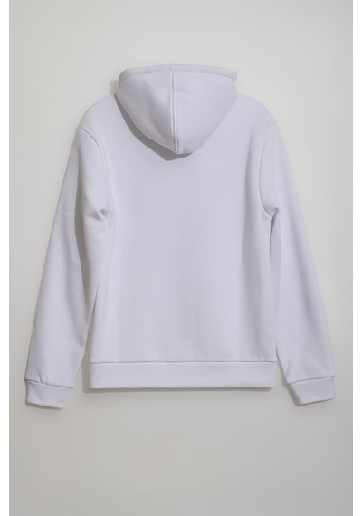Kadın Kapüşonlu Cepli İçi Polarlı Sweatshirt Çok Renkli
