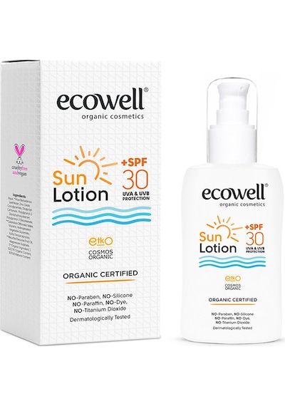 Ecowell Organik Güneş Losyonu SPF 30 150 ML