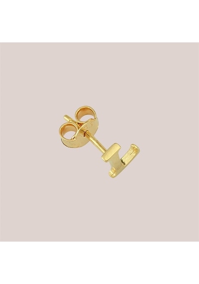Goldkupe 14 Ayar Altın L Harf Küpe 0,38 Gr-1370