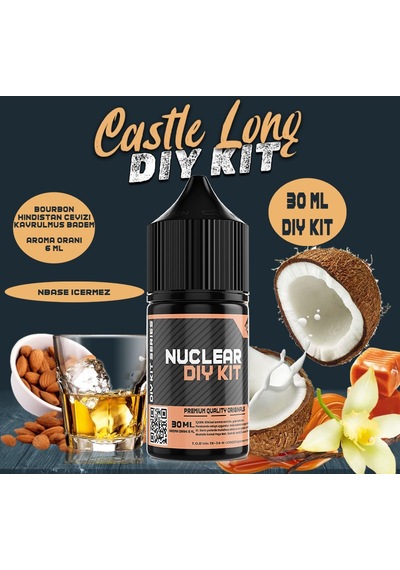 Nuclear 30 Ml Dıy Kit Castle Long Gıda Aroması 6 Ml Aroma İçerir