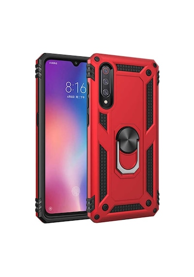 Xiaomi Mi 9 Yüzüklü Standli Vega Kilif Ekran Koruyucu 510330648