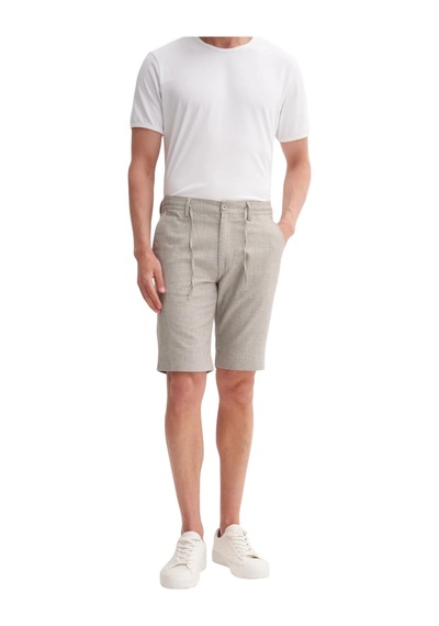 Cazador Regular Fit Düz Paça Bermuda Şort Bej