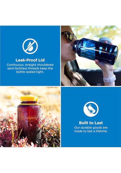 Nalgene Su Şişesi 'wh Sustain' -1 L Çivit Mavisi Su Şişesi, 32oz Çok Renkli