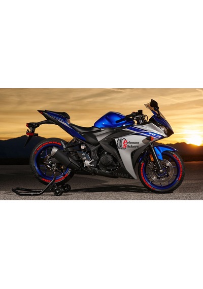 YAMAHA DARKSİDE Motorsiklet Lastik Yazısı Sticker 4 Adet
