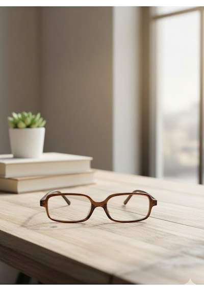 Glamy Kare Model Optik Uyumlu Mavi Işık Korumalı Gözlük Modern Çerçeveli Trend Şık Ve Modern Kahverengi