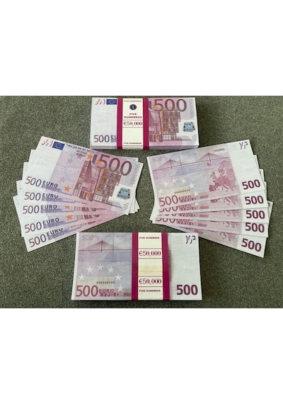 Aykar Yeni 5 Deste 500 Euro Geçersiz Eğlence Oyun Şaka Düğünde Para