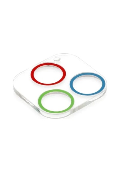 Apple İphone 13 Pro Max Uyumlu Renkli Kamera Lens Koruma Cam - Mavi-yeşil