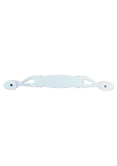 Miray 128 Mm Metal Krem Kasa Beyaz Çiçek Desenli / 5 Adet Krem