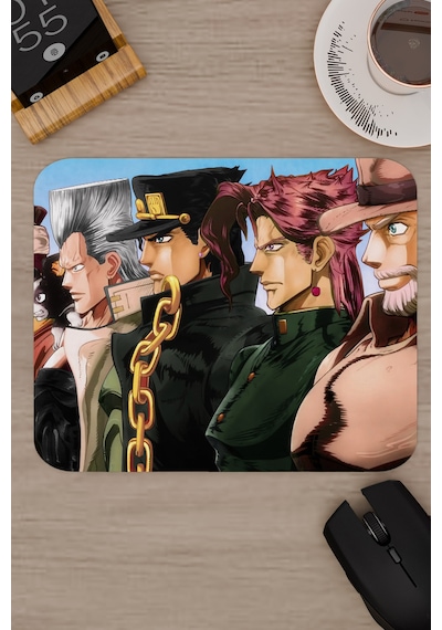 Jojo No Kimyou Na Bouken V1 - 22x18 Gaming Kauçuk Kaymaz Taban Mouse Pad Fare Altlığı