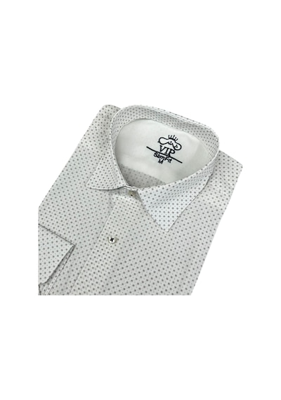 Slim Fit Pamuklu Uzun Kollu Cepsiz Spor Gömlek Slim Fit Kalıp Krem
