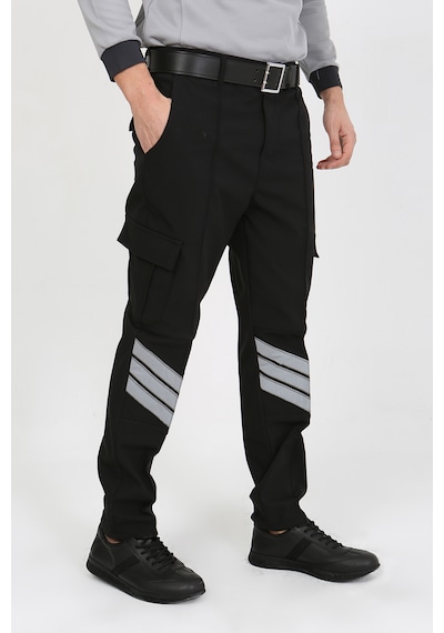 Yeni Tip Termo Likra Pantolon İçi Polarlı Kışlık Siyah Güvenlik Unisex Pantolon Ripstop Kışlık İçi Polarlı