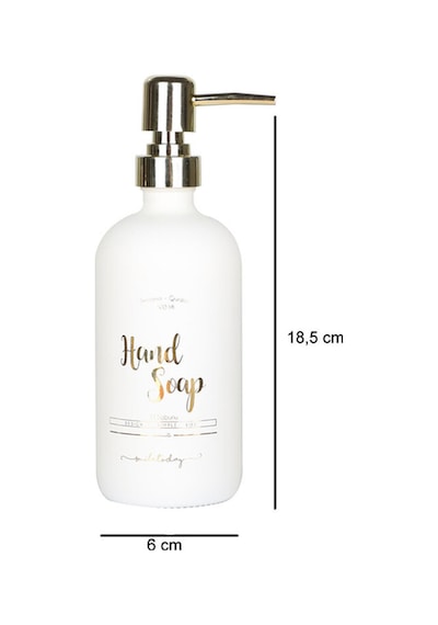 Beyaz Cam El Sabunu Şişesi - 500 Ml Hand Wash Beyaz Beyaz